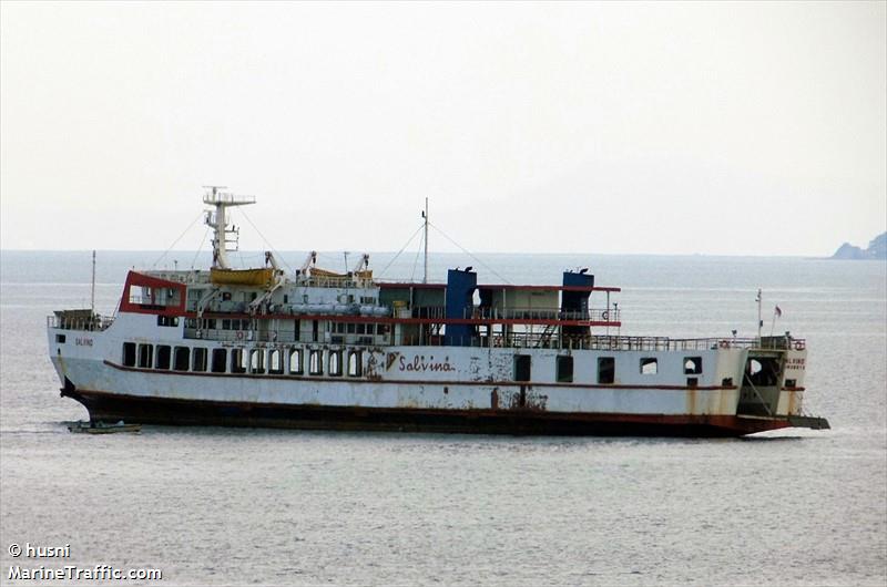 kmp .salvino (Passenger/Ro-Ro Cargo Ship) - IMO 8672861, MMSI 525007397, Call Sign YCRU under the flag of Indonesia