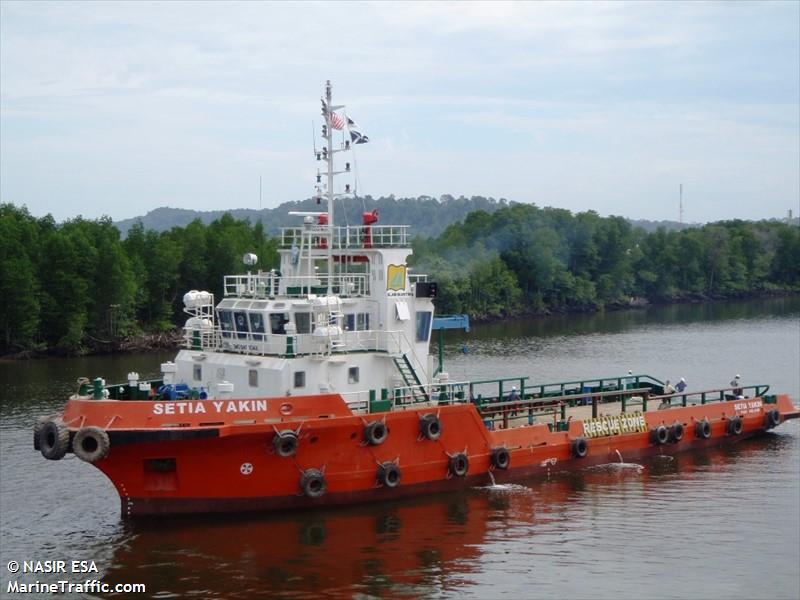 setia yakin (Utility Vessel) - IMO 9498042, MMSI 533863000, Call Sign 9MHW4 under the flag of Malaysia
