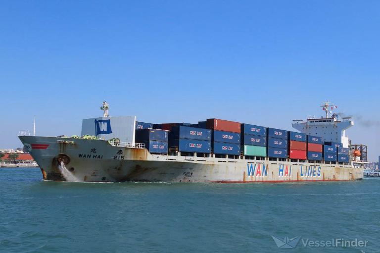 wan hai 215 (Container Ship) - IMO 9059133, MMSI 564496000, Call Sign S6SG under the flag of Singapore