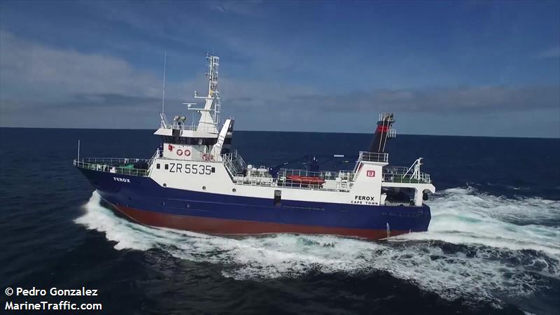 ferox (Fishing vessel) - IMO , MMSI 601220800, Call Sign ZR 5535 under the flag of South Africa