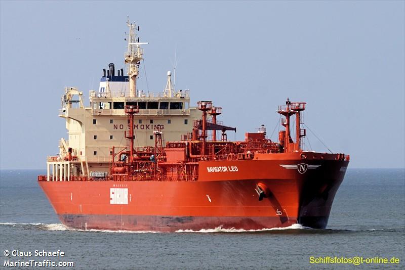 navigator leo (LPG Tanker) - IMO 9482574, MMSI 636015187, Call Sign A8ZD5 under the flag of Liberia
