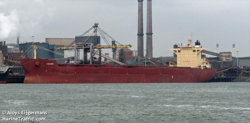 aquamarie (Bulk Carrier) - IMO 9591739, MMSI 636018338, Call Sign D5PG9 under the flag of Liberia