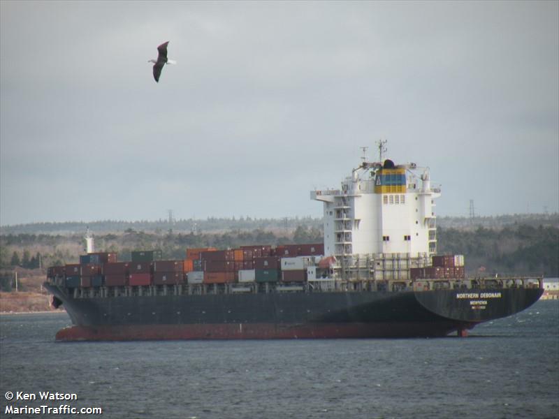 northern debonair (Container Ship) - IMO 9353228, MMSI 636091346, Call Sign A8MH2 under the flag of Liberia