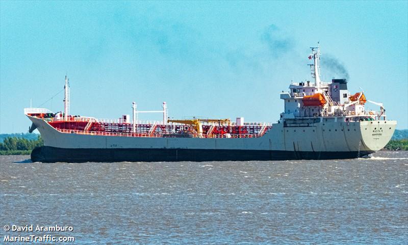 malva h (Oil Products Tanker) - IMO 9383089, MMSI 770576479, Call Sign CXSJ under the flag of Uruguay