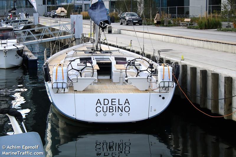 adela cubino (Sailing vessel) - IMO , MMSI 261028720, Call Sign SPG4099 under the flag of Poland
