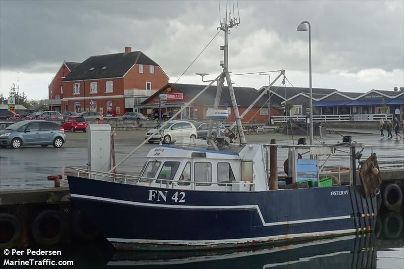fn42 birgitte (Fishing vessel) - IMO , MMSI 219009335, Call Sign XP4458 under the flag of Denmark