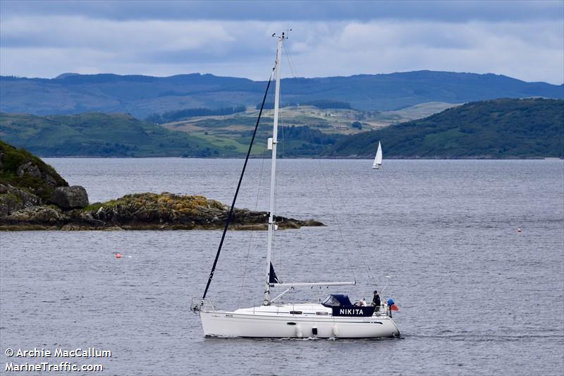 nikita (Pleasure craft) - IMO , MMSI 235055356, Call Sign MRCB5 under the flag of United Kingdom (UK)