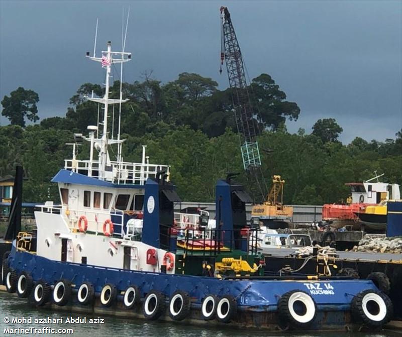 taz 14 (Towing vessel) - IMO , MMSI 533170517, Call Sign 9WTO4 under the flag of Malaysia