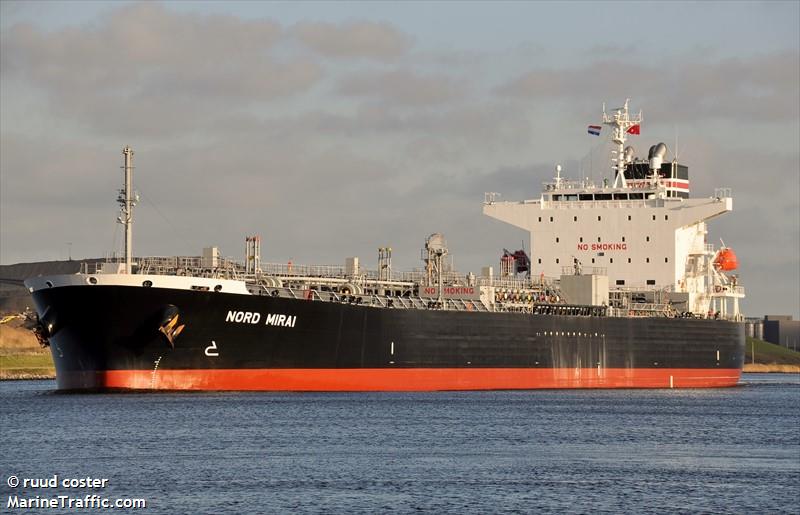 nord mirai (Chemical/Oil Products Tanker) - IMO 9890939, MMSI 538009288, Call Sign V7A4550 under the flag of Marshall Islands