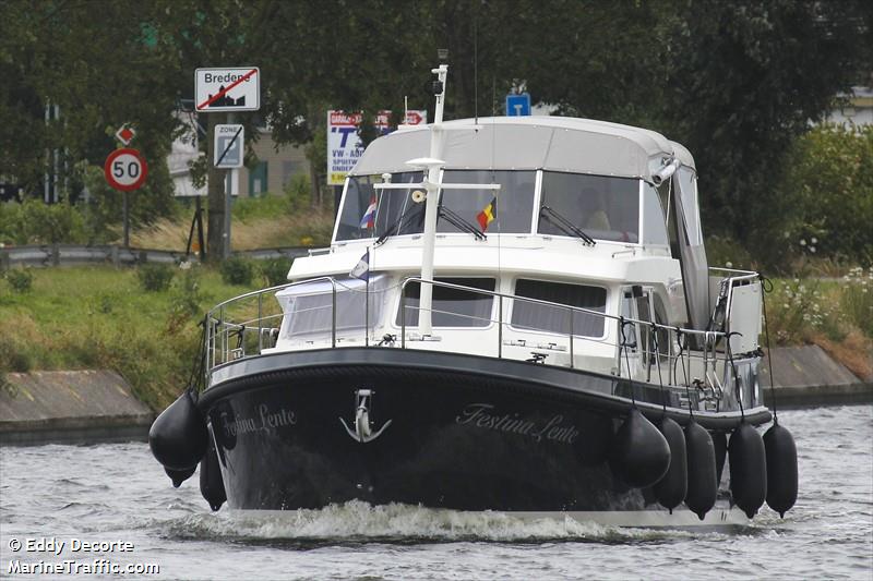 festina lente (Pleasure craft) - IMO , MMSI 205544830, Call Sign OP5448 under the flag of Belgium
