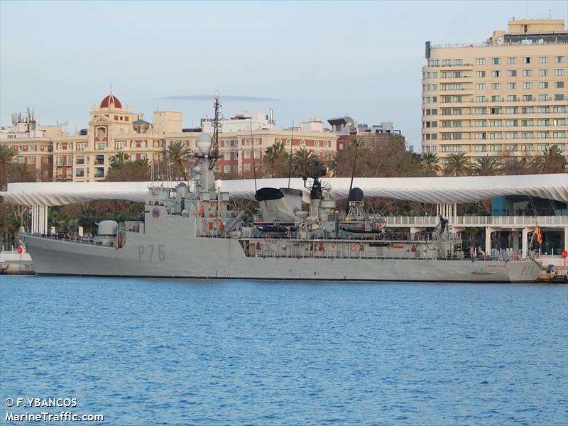 sp warship p76 (-) - IMO , MMSI 225304000 under the flag of Spain