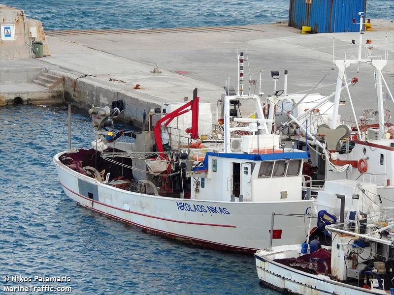 nikolaos nikas (Fishing vessel) - IMO , MMSI 240854000, Call Sign SVA2542 under the flag of Greece