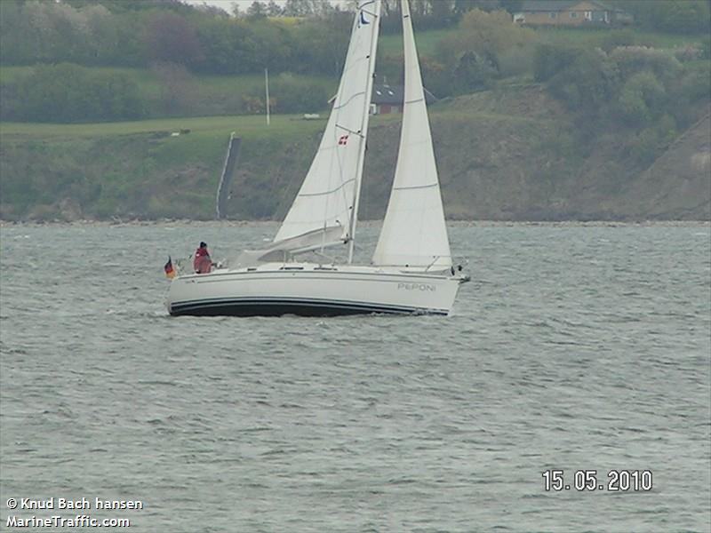 peponi (Sailing vessel) - IMO , MMSI 211245980, Call Sign DB2417 under the flag of Germany