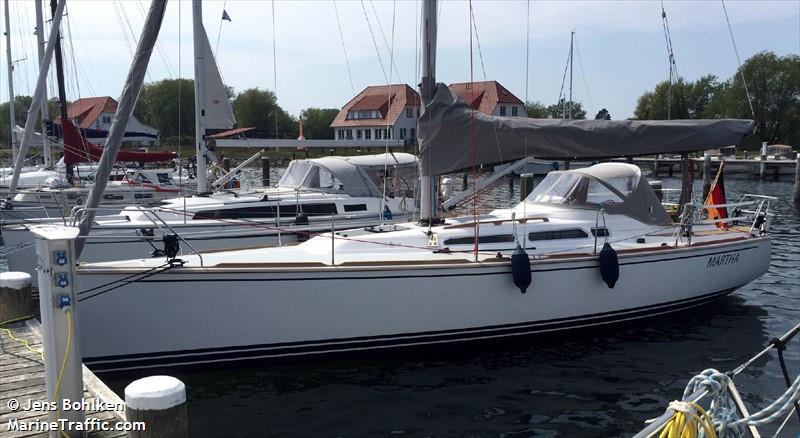 martha (Pleasure craft) - IMO , MMSI 211734280, Call Sign DF9225 under the flag of Germany