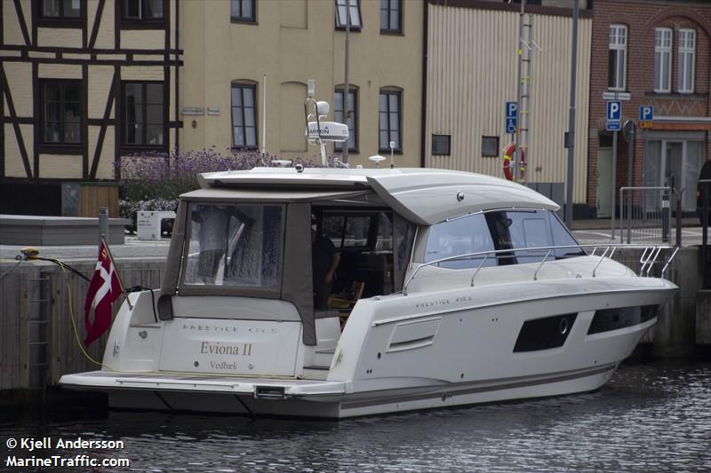 eviona ii (Pleasure craft) - IMO , MMSI 219028604, Call Sign XPH7110 under the flag of Denmark