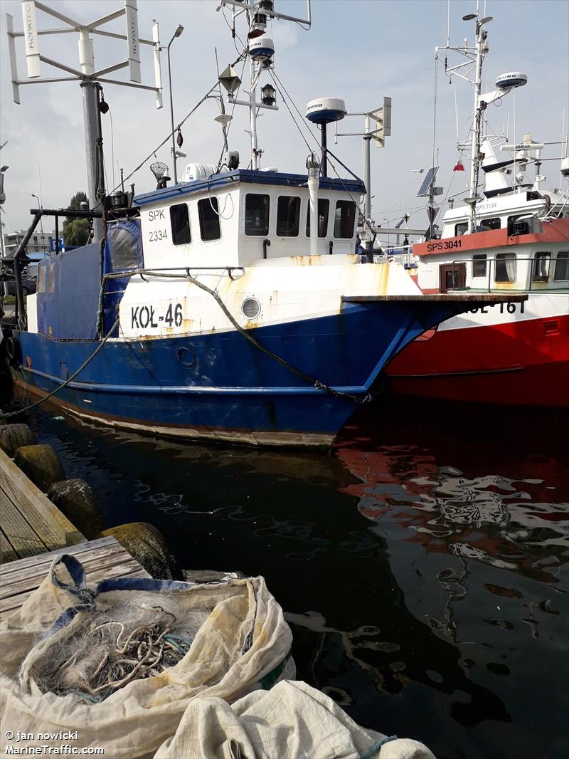 kol-46 (Fishing vessel) - IMO , MMSI 261005240, Call Sign SPK2334 under the flag of Poland