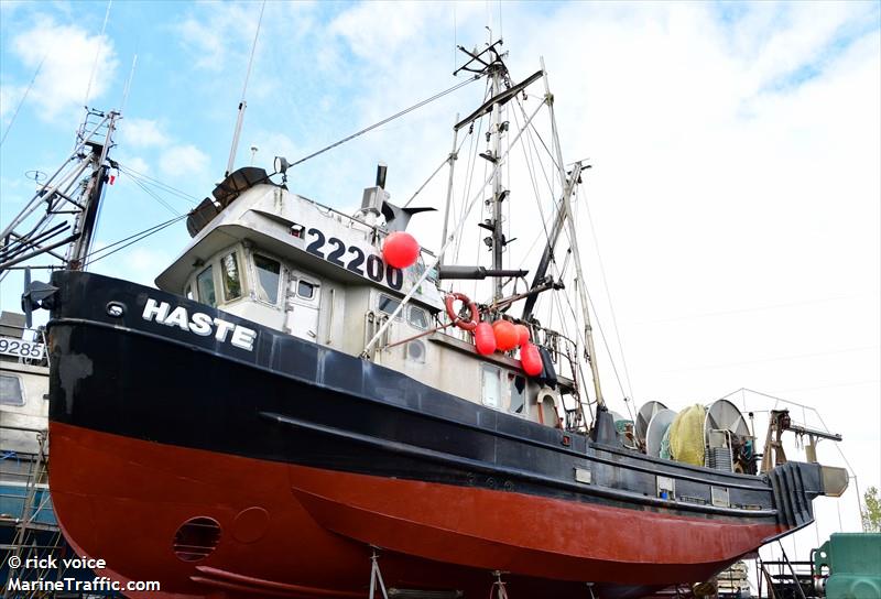 haste (Fishing vessel) - IMO , MMSI 316003366 under the flag of Canada