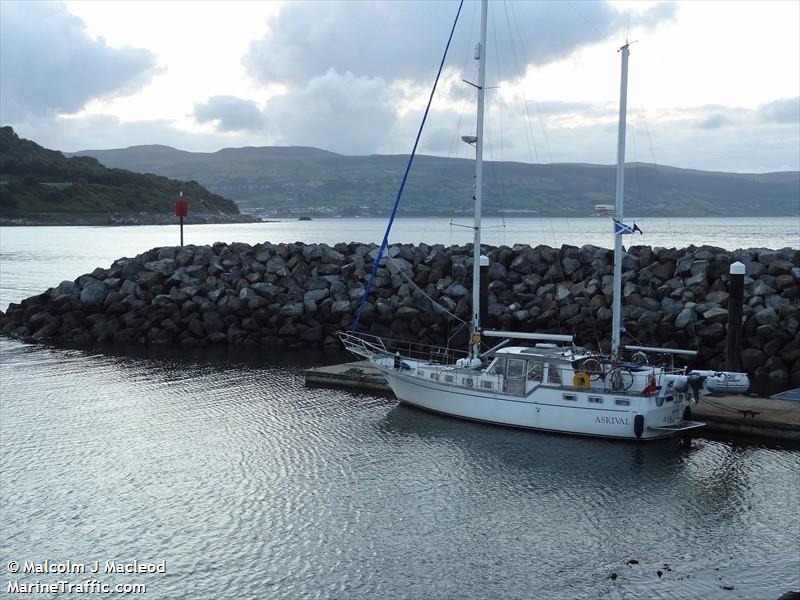 askival (Pleasure craft) - IMO , MMSI 235102494, Call Sign 2HCL6 under the flag of United Kingdom (UK)