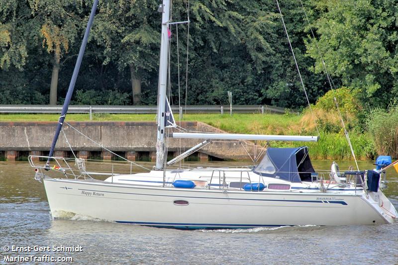 happy return (Sailing vessel) - IMO , MMSI 211192980, Call Sign DA9175 under the flag of Germany