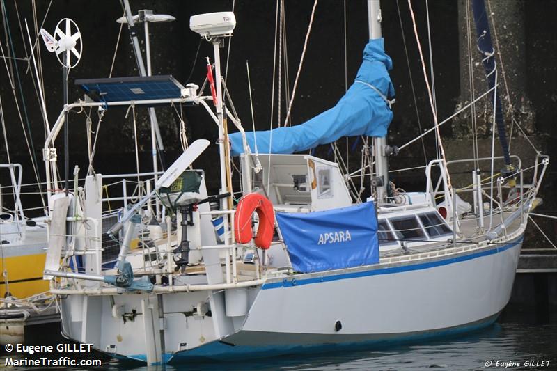 apsara solo sailor (Sailing vessel) - IMO , MMSI 227978120, Call Sign FAG8326 under the flag of France