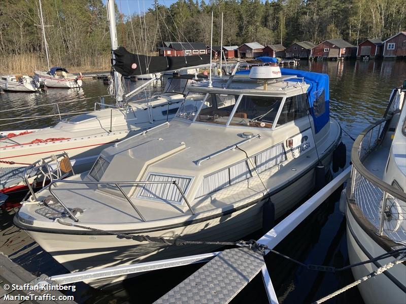 malisa (Pleasure craft) - IMO , MMSI 265605730, Call Sign 7SY2432 under the flag of Sweden