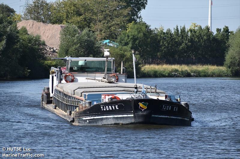 tjorven (Cargo ship) - IMO , MMSI 205245590, Call Sign OT2455 under the flag of Belgium