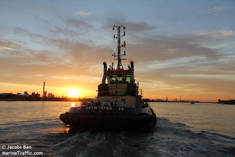 tug 22 (Unknown) - IMO , MMSI 205252690, Call Sign OT2526 under the flag of Belgium