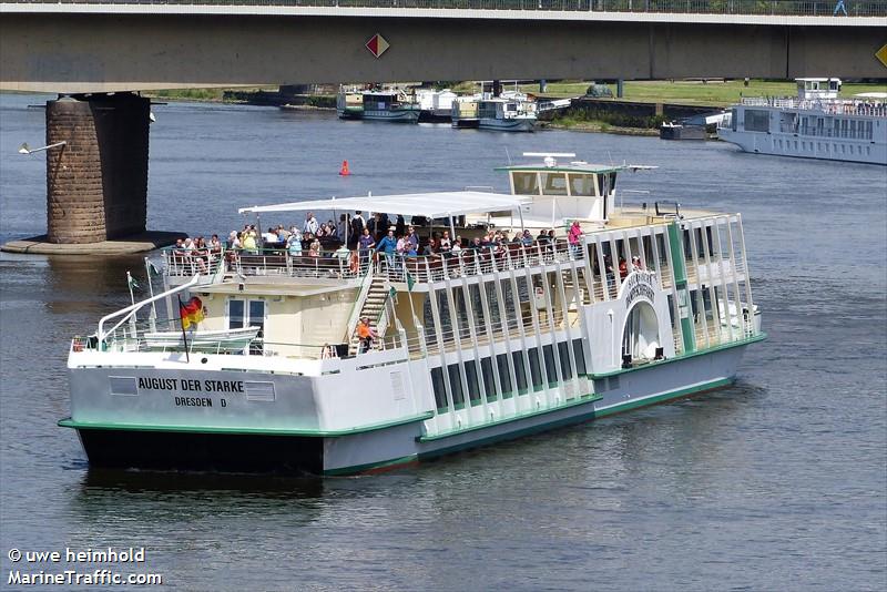 august der starke (Passenger ship) - IMO , MMSI 211512410, Call Sign DC6718 under the flag of Germany