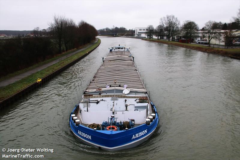 arison (Cargo ship) - IMO , MMSI 211517160, Call Sign DJ4407 under the flag of Germany