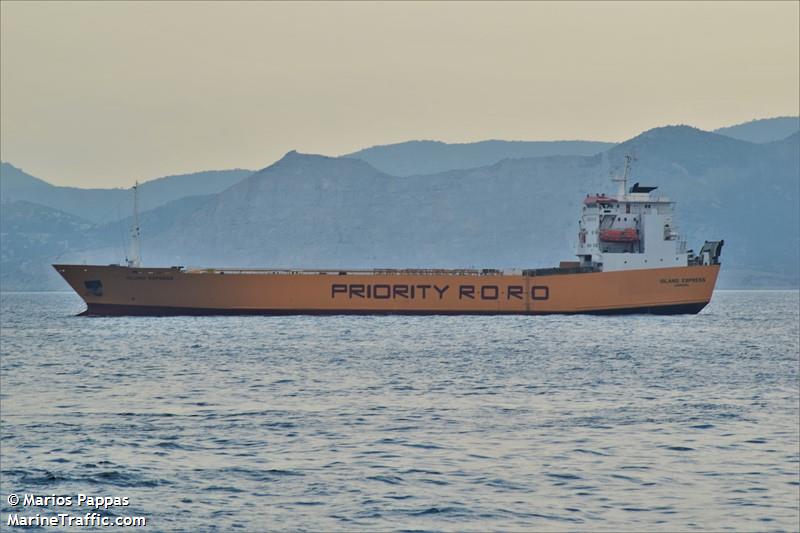 island express (Ro-Ro Cargo Ship) - IMO 8716954, MMSI 212254000, Call Sign C4TA2 under the flag of Cyprus