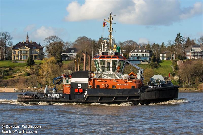 bugsier 5 (Tug) - IMO 9376206, MMSI 218393000, Call Sign DDTL2 under the flag of Germany