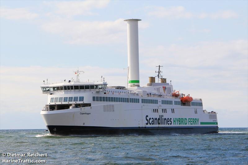 copenhagen (Passenger/Ro-Ro Cargo Ship) - IMO 9587867, MMSI 219423000, Call Sign OXML2 under the flag of Denmark