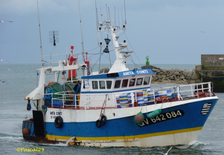 fv anita conti (Fishing vessel) - IMO , MMSI 228195000, Call Sign FHDJ under the flag of France
