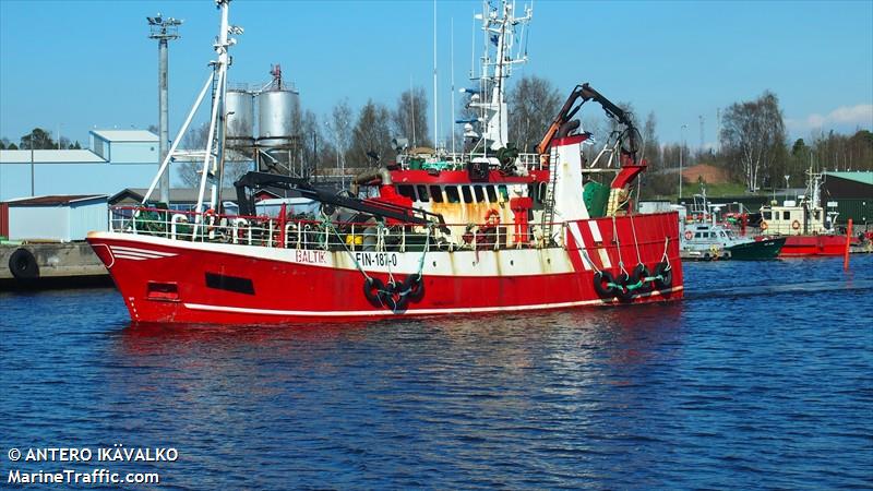 baltik (Fishing Vessel) - IMO 8027731, MMSI 230035000, Call Sign OJRJ under the flag of Finland