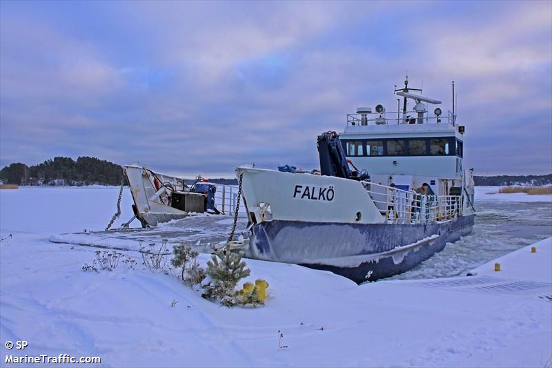 falko (Passenger/Ro-Ro Cargo Ship) - IMO 7621475, MMSI 230992590, Call Sign OIRG under the flag of Finland
