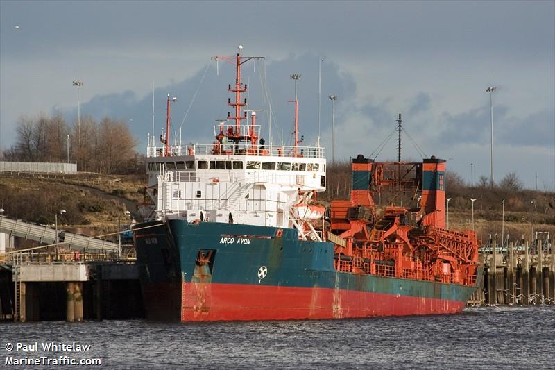 arco avon (Hopper Dredger) - IMO 8508383, MMSI 232001240, Call Sign GGNV under the flag of United Kingdom (UK)