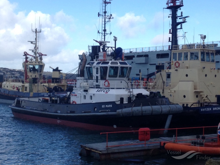 sd mars (Tug) - IMO 9476329, MMSI 235067374, Call Sign 2BME6 under the flag of United Kingdom (UK)