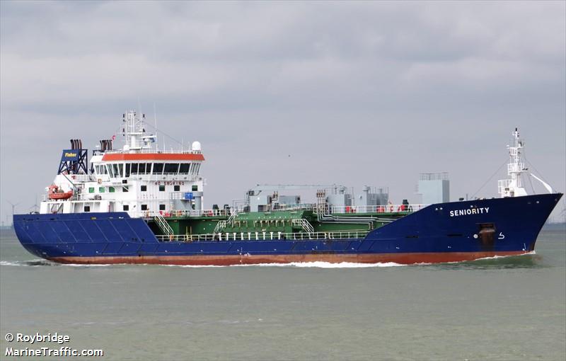 seniority (Chemical/Oil Products Tanker) - IMO 9285196, MMSI 235098058, Call Sign 2GJZ6 under the flag of United Kingdom (UK)