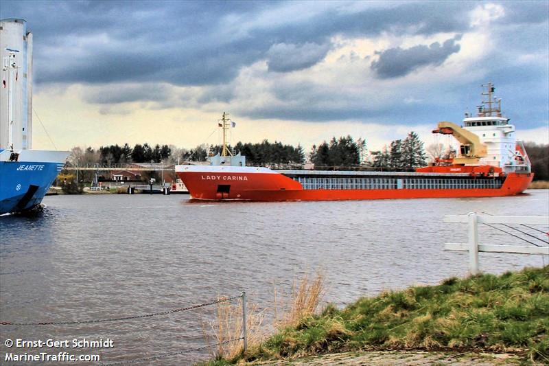 lady carina (General Cargo Ship) - IMO 9201827, MMSI 244621000, Call Sign PFBV under the flag of Netherlands