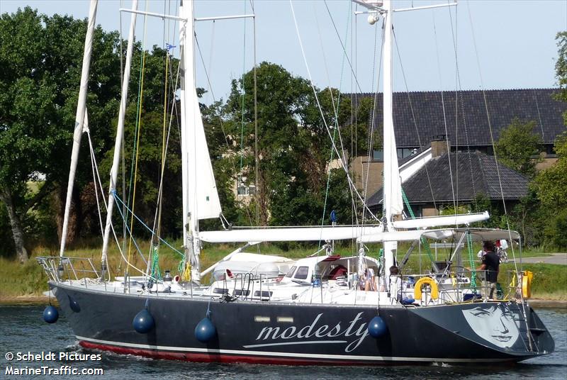 modesty (Passenger ship) - IMO , MMSI 244630095, Call Sign PC8701 under the flag of Netherlands