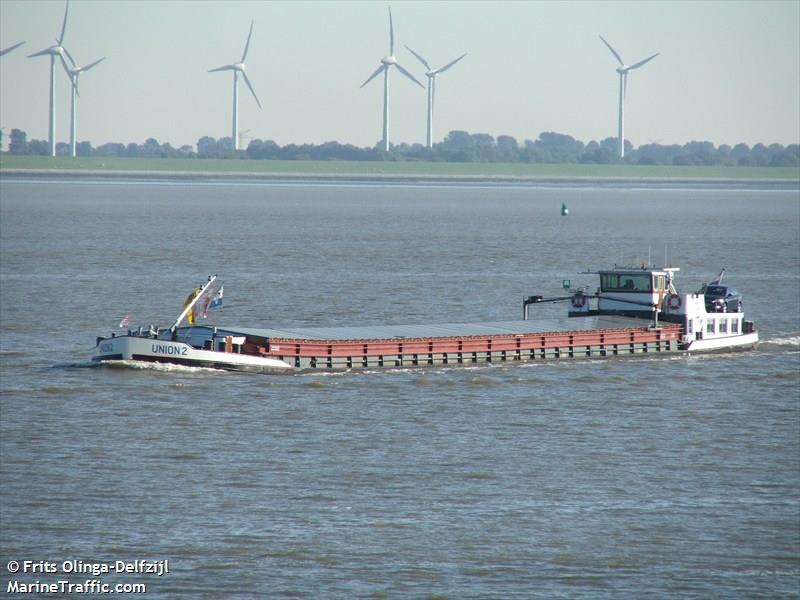 union 2 (Other type) - IMO , MMSI 244660447, Call Sign PE8029 under the flag of Netherlands