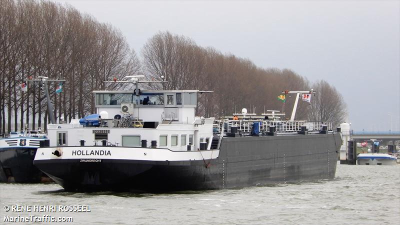 hollandia (Tanker) - IMO , MMSI 244690316, Call Sign PC9505 under the flag of Netherlands