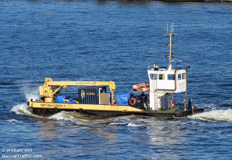 smit waalhaven 3 (Dredging or UW ops) - IMO , MMSI 244700127, Call Sign PE8454 under the flag of Netherlands