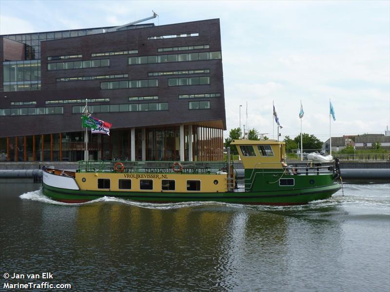 vrolijke visser (Passenger ship) - IMO , MMSI 244700806, Call Sign PH3758 under the flag of Netherlands