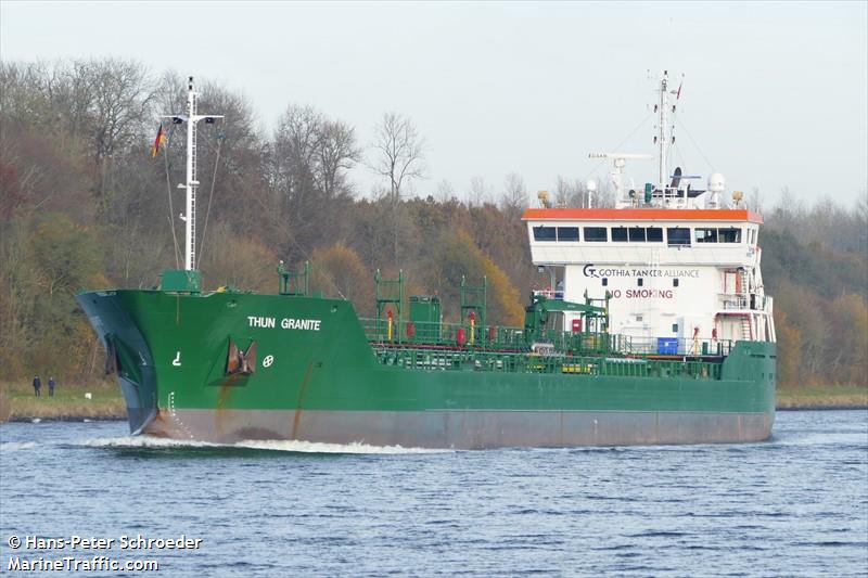 thun granite (Chemical/Oil Products Tanker) - IMO 9266425, MMSI 244734000, Call Sign PBCH under the flag of Netherlands