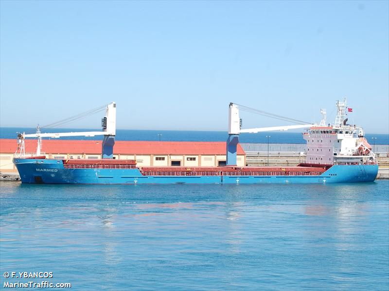 marmed (General Cargo Ship) - IMO 9504645, MMSI 247313600, Call Sign ICTD under the flag of Italy