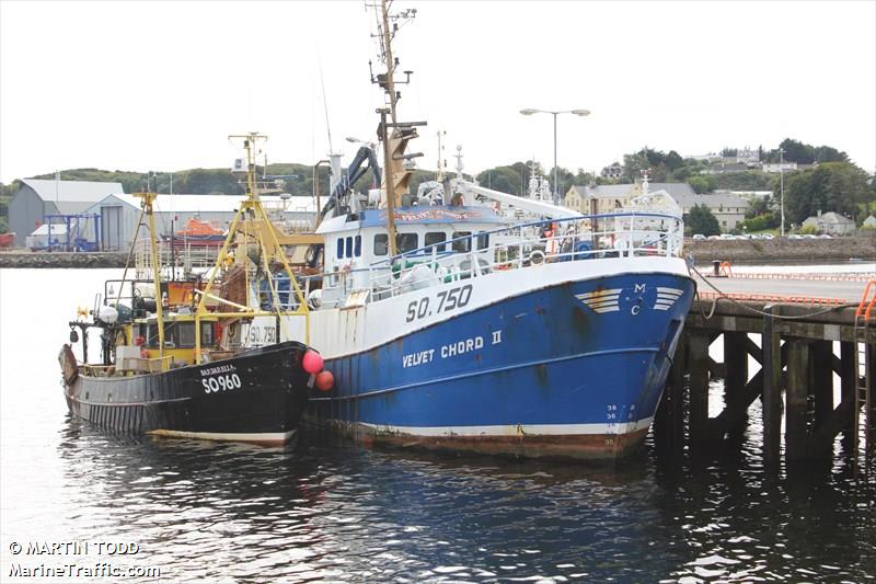 velvet chord ii (Fishing vessel) - IMO , MMSI 250001885, Call Sign EIIC3 under the flag of Ireland