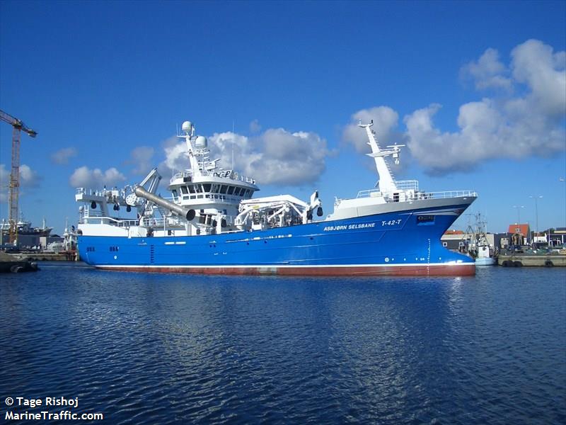 asbjornselsbane (Fishing Vessel) - IMO 9657193, MMSI 257536700, Call Sign LDGP under the flag of Norway