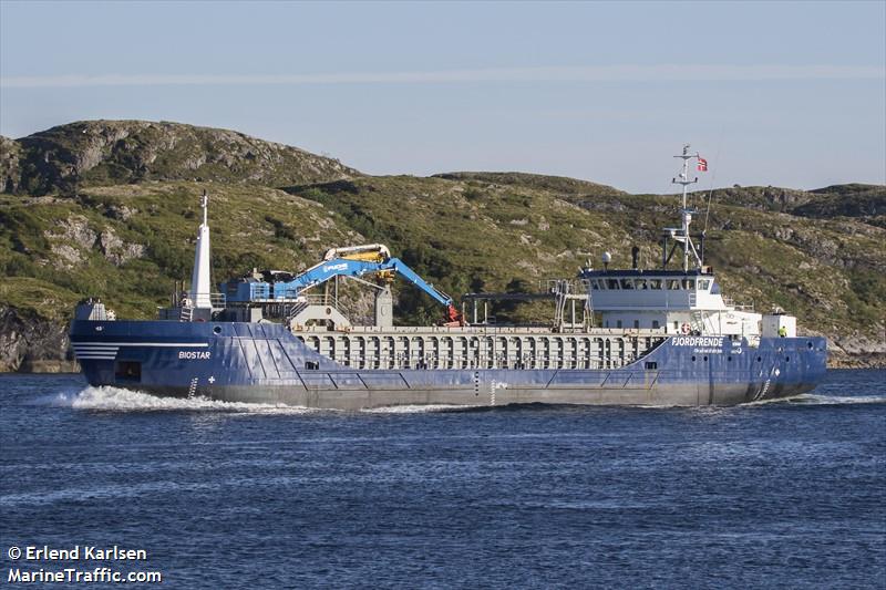 biostar (General Cargo Ship) - IMO 9226176, MMSI 257629000, Call Sign LDBB under the flag of Norway