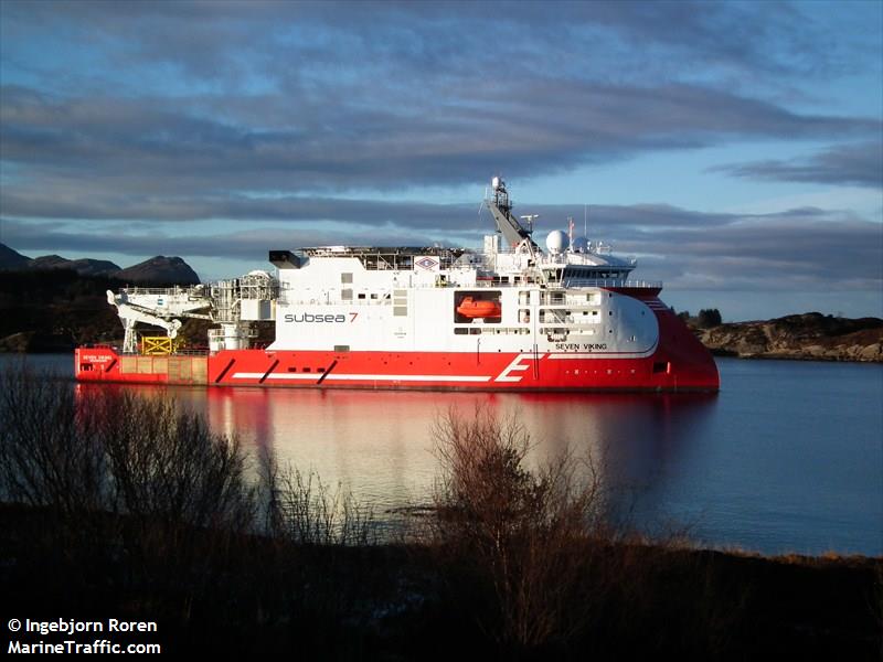 seven viking (Offshore Support Vessel) - IMO 9619373, MMSI 257973000, Call Sign LCPX under the flag of Norway